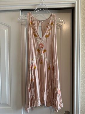 Intimately Free People Pink Floral Swing top